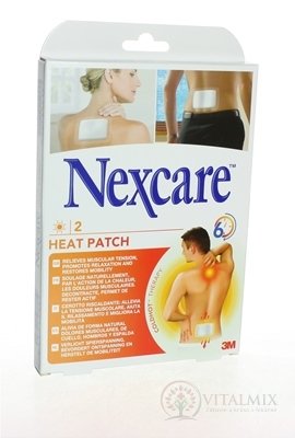 3M Nexcare HEAT PATCH, Náplast hřejivá 9,5x13 cm, 1x2 ks